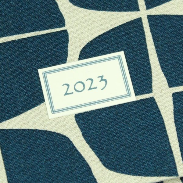 Taschenkalender dunkelblau creme personalisierbar