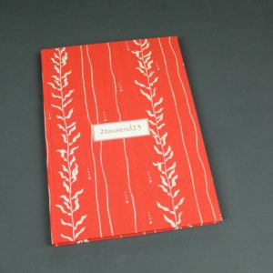 Buchkalender 2023 rot weiß mit Korallen