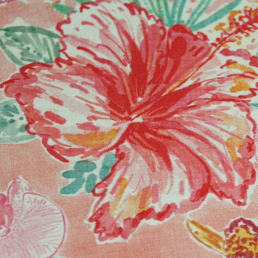 Notizbuch rosa bunt mit Hibiskusblüte