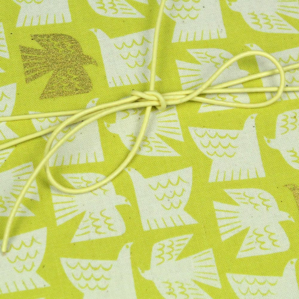 Notizbuch liniert gelb creme gold